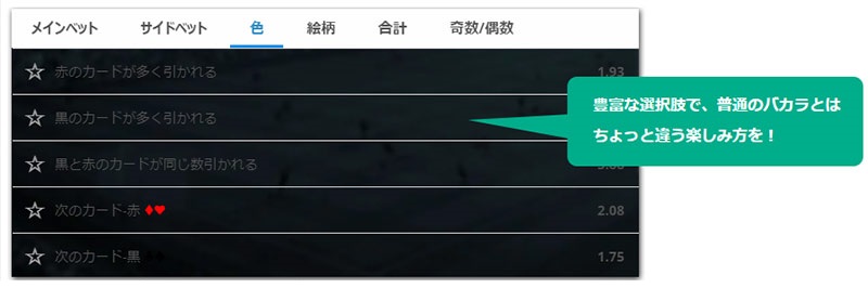 ライブバカラ